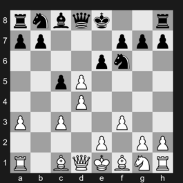 E25 - 1. d4 Nf6 2. c4 e6 3. Nc3 Bb4 4. f3 d5 5. a3 Bxc3+ 6. bxc3 c5 7. cxd5 - Nimzo-Indian Defense: Sämisch Variation