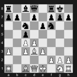 E29 - 1. d4 Nf6 2. c4 e6 3. Nc3 Bb4 4. e3 c5 5. Bd3 Nc6 6. a3 Bxc3+ 7. bxc3 O-O - Nimzo-Indian Defense: Sämisch Variation