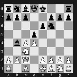E34 - 1. d4 Nf6 2. c4 e6 3. Nc3 Bb4 4. Qc2 d5 - Nimzo-Indian Defense: Classical Variation, Noa Variation