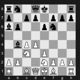 E45 - 1. d4 Nf6 2. c4 e6 3. Nc3 Bb4 4. e3 b6 5. Ne2 Ba6 - Nimzo-Indian Defense: St. Petersburg Variation, Fischer Variation
