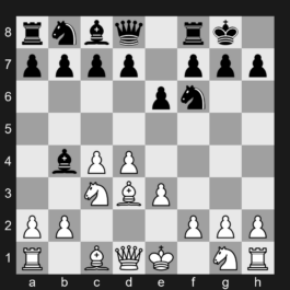 E47 - 1. d4 Nf6 2. c4 e6 3. Nc3 Bb4 4. e3 O-O 5. Bd3 - Nimzo-Indian Defense: Normal Variation