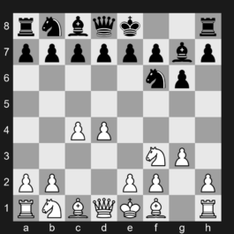 E60 - 1. d4 Nf6 2. c4 g6 3. Nf3 Bg7 4. g3 - King's Indian Defense: Fianchetto Variation
