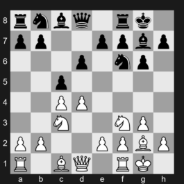 E65 - 1. d4 Nf6 2. c4 g6 3. Nf3 Bg7 4. g3 O-O 5. Bg2 d6 6. O-O c5 7. Nc3 - King's Indian Defense: Fianchetto Variation, Yugoslav Variation