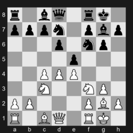 E68 - 1. d4 Nf6 2. c4 g6 3. Nf3 Bg7 4. g3 O-O 5. Bg2 d6 6. O-O Nbd7 7. Nc3 e5 8. e4 - King's Indian Defense: Fianchetto Variation, Classical Variation