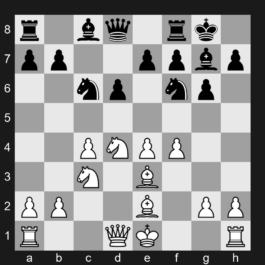 E79 - 1.d4 Nf6 2.c4 g6 3.Nc3 Bg7 4.e4 d6 5.f4 O-O 6.Be2 c5 7.Nf3 cxd4 8.Nxd4 Nc6 9.Be3 - King’s Indian [+0.02]