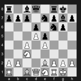 E98 - 1. d4 Nf6 2. c4 g6 3. Nc3 Bg7 4. e4 d6 5. Nf3 O-O 6. Be2 e5 7. O-O Nc6 8. d5 Ne7 9. Ne1 - King's Indian Defense: Orthodox Variation, Classical System