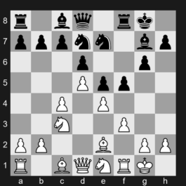 E99 - 1. d4 Nf6 2. c4 g6 3. Nc3 Bg7 4. e4 d6 5. Nf3 O-O 6. Be2 e5 7. O-O Nc6 8. d5 Ne7 9. Ne1 Nd7 10. f3 f5 - King's Indian Defense: Orthodox Variation, Classical System, Traditional Line