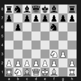 A05 - 1. Nf3 Nf6 2. g3 b6