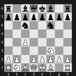 A15 - 1. Nf3 Nf6 2. c4 Nc6 - English opening