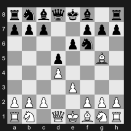 A45 - 1. d4 Nf6 2. Bg5 d5 3. e3 e6 - Trompowsky Attack
