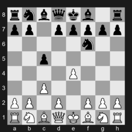 B22 - 1. e4 c5 2. c3 Nf6 - Sicilian