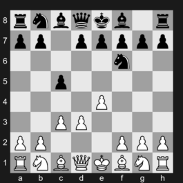 B22 - 1. e4 c5 2. c3 Nf6 3. d3 - Sicilian