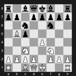 B30 - 1. e4 c5 2. Nf3 Nc6 3. Bb5 Nf6 4. Nc3 - 1. e4 c5 2. Nf3 Nc6 3. Bb5 Nf6