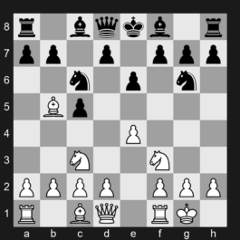 B30 - 1. e4 c5 2. Nf3 Nc6 3. Bb5 e6 4. O-O Nge7 5. Nc3 Ng6 - 1. e4 c5 2. Nf3 Nc6 3. Bb5 e6