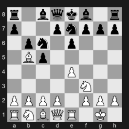 B30 - 1. e4 c5 2. Nf3 Nc6 3. Bb5 e6 4. O-O Nge7 5. Re1 b6 - 1. e4 c5 2. Nf3 Nc6 3. Bb5 e6
