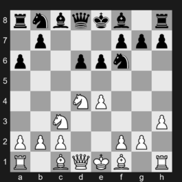 B90 - 1. e4 c5 2. Nf3 d6 3. d4 Nf6 4. Nc3 cxd4 5. Nxd4 a6 6. h3 e6 - Sicilian Defense: Najdorf Variation, Adams Attack