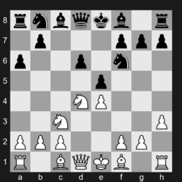 B90 - 1. e4 c5 2. Nf3 d6 3. d4 Nf6 4. Nc3 cxd4 5. Nxd4 a6 6. h3 e5 - Sicilian Defense: Najdorf Variation, Adams Attack