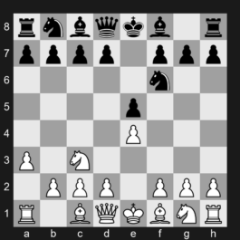 C26 - 1. e4 e5 2. Nc3 Nf6 3. a3 - Vienna Game: Mengarini Variation