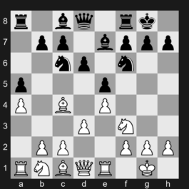 7...a5 - Modern Bishop's Opening