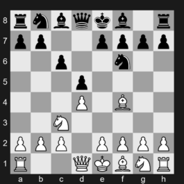 D01 - 1. d4 Nf6 2. Nc3 d5 3. Bf4 c6