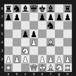 D01 - 1. d4 d5 2. Nc3 Nf6 3. Bf4 c5