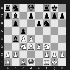 E43 - 1. d4 Nf6 2. c4 e6 3. Nc3 Bb4 4. e3 b6 5. Bd3 Bb7 6. Nf3 O-O 7. O-O c5 - Nimzo-Indian Defense: St. Petersburg Variation