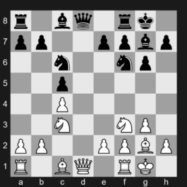 E65 - 1. d4 Nf6 2. c4 g6 3. Nf3 Bg7 4. g3 O-O 5. Bg2 d6 6. O-O c5 7. Nc3 Nc6 8. dxc5 dxc5 - King's Indian Defense: Fianchetto Variation, Yugoslav Variation, Exchange Line