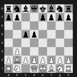 A01 - 1. b3 d5 2. Bb2 c5 - Nimzo-Larsen Attack: Classical Variation