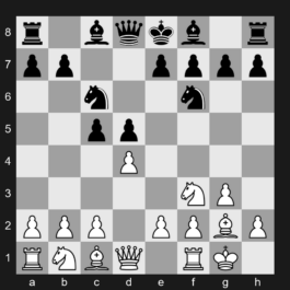 A08 - 1. Nf3 d5 2. g3 c5 3. Bg2 Nc6 4. d4 Nf6 5. O-O - Zukertort Opening: Reversed Grünfeld