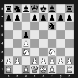 A34 - 1. c4 c5 2. Nc3 Nf6 3. Nf3 - English Opening: Symmetrical Variation, Three Knights Variation