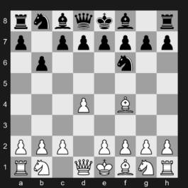 A45 - 1. d4 Nf6 2. Bf4 b6 - Indian Defense: Accelerated London System