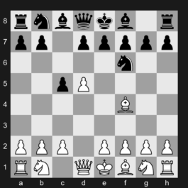 A45 - 1. d4 Nf6 2. Bf4 c5 3. d5 - Indian Defense