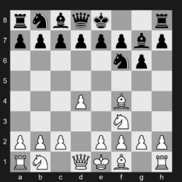 A48 - 1. d4 Nf6 2. Nf3 g6 3. Bf4 Bg7 - London System