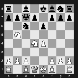 B47 - 1. e4 c5 2. Nf3 e6 3. d4 cxd4 4. Nxd4 Nc6 5. Nc3 Qc7 6. Ncb5 - Sicilian Defense: Taimanov Variation