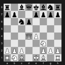 B53 - 1. e4 c5 2. Nf3 d6 3. d4 cxd4 4. Qxd4 Nc6 - Sicilian Defense: Chekhover Variation