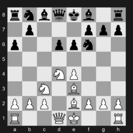 B84 - 1. e4 c5 2. Nf3 d6 3. d4 cxd4 4. Nxd4 Nf6 5. Nc3 a6 6. Be2 e6 7. Be3 - Sicilian Defense: Scheveningen Variation, Classical Variation