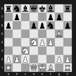 B96 - 1. e4 c5 2. Nf3 d6 3. d4 cxd4 4. Nxd4 Nf6 5. Nc3 a6 6. Bg5 e6 7. f4 h6 - Sicilian Defense: Najdorf Variation