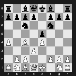 C24 - 1. e4 e5 2. Bc4 Nf6 3. d3 Nc6 4. a4 - Bishop's Opening: Berlin Defense