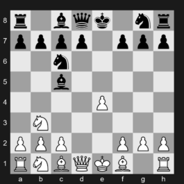 C45 - 1. e4 e5 2. Nf3 Nc6 3. d4 exd4 4. Nxd4 Bc5 5. Nb3 - Scotch Game: Potter Variation
