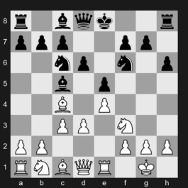 C54 - 1. e4 e5 2. Nf3 Nc6 3. Bc4 Bc5 4. O-O Nf6 5. d3 d6 6. c3 h6 7. Re1 - Italian Game: Classical Variation, Giuoco Pianissimo