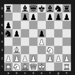 C70 - 1. e4 e5 2. Nf3 Nc6 3. Bb5 a6 4. Ba4 b5 5. Bb3 Na5 - Ruy Lopez: Morphy Defense, Norwegian Variation