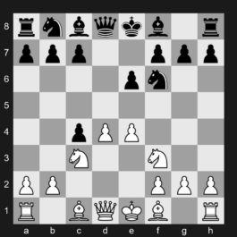D24 - 1. d4 d5 2. c4 e6 3. Nf3 Nf6 4. Nc3 dxc4 5. e4 - Queen's Gambit Accepted