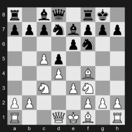 D37 - 1. d4 Nf6 2. c4 e6 3. Nc3 d5 4. Nf3 Be7 5. Bf4 O-O 6. e3 Nbd7 7. c5 - Queen's Gambit Declined: Harrwitz Attack, Two Knights Defense, Blockade Line