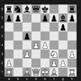 D85 - 1. d4 Nf6 2. Nf3 g6 3. c4 Bg7 4. Nc3 d5 5. cxd5 Nxd5 6. e4 Nxc3 7. bxc3 c5 8. h3 - Grünfeld Defense: Exchange Variation, Modern Exchange Variation, Kramnik's Line