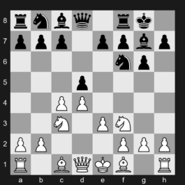 D94 - 1. d4 Nf6 2. c4 g6 3. Nc3 d5 4. Nf3 Bg7 5. e3 O-O - Grünfeld Defense: Three Knights Variation, Burille Variation