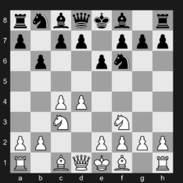 E12 - 1. d4 Nf6 2. c4 e6 3. Nf3 b6 4. Nc3 - Queen's Indian Defense: Kasparov Variation