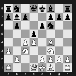 E12 - 1. d4 Nf6 2. c4 e6 3. Nf3 b6 4. a3 Bb7 5. Nc3 d5 6. Bf4 - Queen's Indian Defense: Kasparov-Petrosian Variation, Main Line