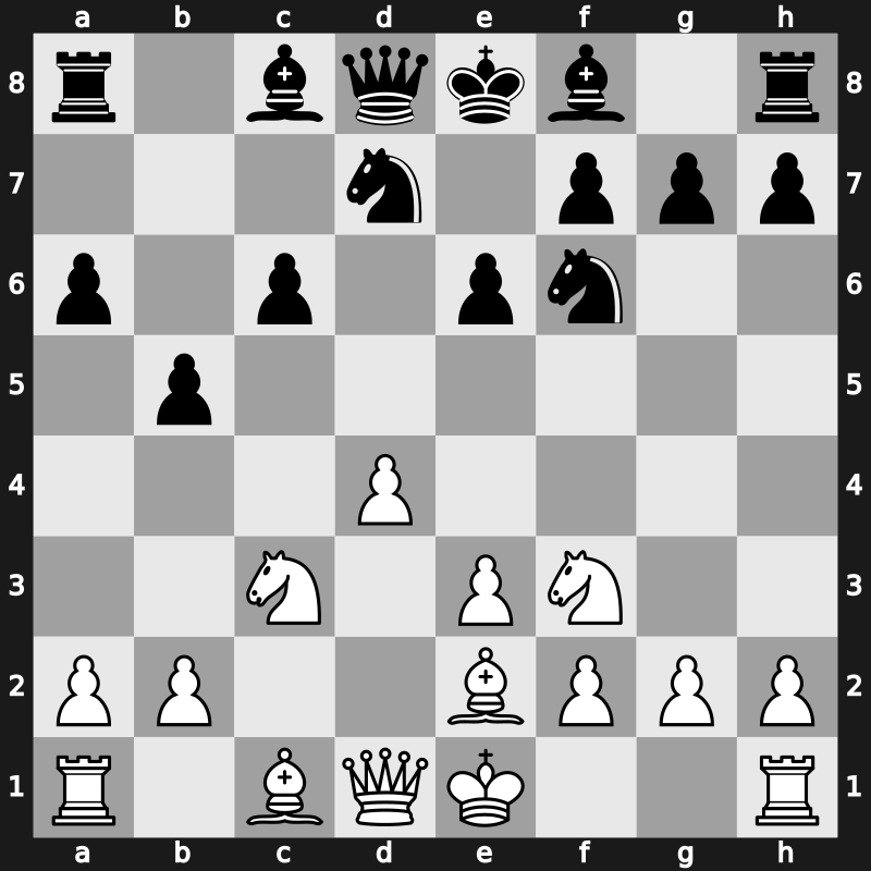 D47e - 7.Bxc4 b5 8.Be2 a6 - Meran Capablanca [+0.21]