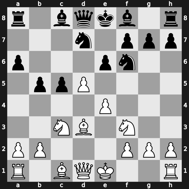 D48l - 9.e4 c5 10.d5 - Meran Reynolds Variation