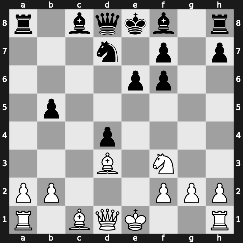 D49k - 11…axb5 12.exf6 gxf6 - Meran Old Main Line [+0.34]